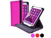 Cooper Cases TM Infinite S360 Universal 9 10.1 Tablet Folio Case in Magenta Universal Fit 360 Degree Rotating Stand Feature Synthetic Cover Elastic St