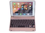 iPad Air 2 Pro 9.7 Keyboard case COOPER KAI SKEL Bluetooth QWERTY Wireless Keyboard Hard Clamshell Carrying Case Cover for Apple iPad Air 2 Pro 9.7 Rose G