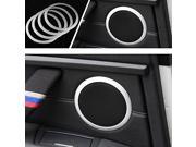 Grandioso 4pcs Silver Aluminum Speaker Ring Cover Trims For 2012 up BMW F30 F31 3 Series 320i 328i 335i M3 4 Series 428i 435i