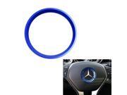 Grandioso Sports Blue Aluminum Steering Wheel Center Decoration Cover Trim For 2015 up Mercedes W205 C180 C250 C300 C350 C400 C63 AMG etc