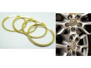 Grandioso 4pcs Gold Aluminum Decorative Wheel Center Caps Trim for Audi A1 A3 A4 Q3 Q5 Q7 A5 A6 A7 A8