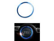 Grandioso Blue Aluminum Decorative three spoke Steering Wheel Logo Emblem Trim for Audi A3 A4 Q3 Q5 A5 A6