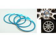 Grandioso 4pcs Blue Aluminum Decorative Wheel Center Caps Trim for Audi A1 A3 A4 Q3 Q5 Q7 A5 A6 A7 A8