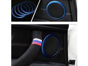 Grandioso 4pcs Blue Aluminum Speaker Ring Cover Trims For 2012 up BMW F30 F31 3 Series 320i 328i 335i M3 4 Series 428i 435i