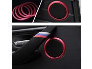 Grandioso 4pcs Red Aluminum Speaker Ring Cover Trims For 2012 up BMW F30 F31 3 Series 320i 328i 335i M3 4 Series 428i 435i
