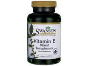 Swanson Vitamin E Mixed Tocopherols 400 Iu 250 Sgels