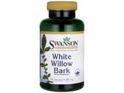 Swanson White Willow Bark 400 mg 90 Caps