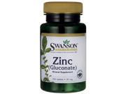 Swanson Zinc Gluconate 30 mg 250 Tabs