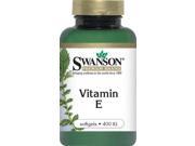 Swanson Vitamin E 400 Iu 400 Iu 60 Sgels