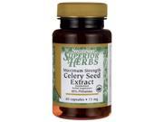 Swanson Maximum Strength Celery Seed Extract 75 mg 60 Caps