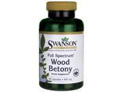 Swanson Full Spectrum Wood Betony 400 mg 90 Caps