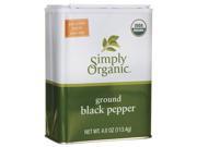 Simply Organic Ground Black Pepper 4.0 oz 113.4 grams Pwdr