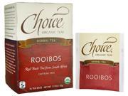 Choice Organic Teas Rooibos Red Bush Tea Caffeine Free 16 Bag S
