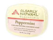 Soap Glycerine Peppermint Clearly Natural 4 oz Bar Soap