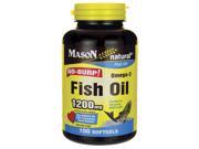 Mason Natural Fish Oil No Burp 1 200 mg 100 Sgels