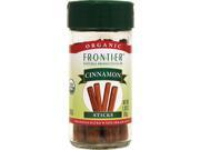 Frontier Natural Products Co Op Organic Cinnamon Sticks 1.28 oz Jar