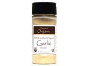 Swanson 100% Certified Organic Garlic Powder 2.5 oz 71 grams Pwdr