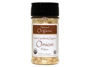 Swanson 100% Certified Organic Onion Flakes 1.2 oz 34 grams Flakes
