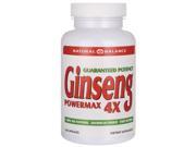 Natural Balance Ginseng Powermax 4X 100 Caps