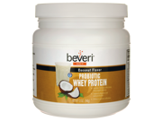 Beveri Probiotic Whey Protein Coconut Flavor 12 oz 340 grams Pwdr