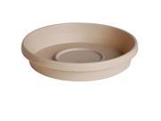 8 TAUPE POLY SAUCER 51608