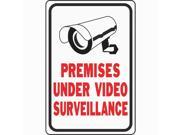 12X18 Premises Protected Video HY KO PRODUCTS Misc Signs Numbers Letters