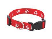 Westminster Pet 39242 Paw Prints Reflective Dog Collar 3 4X14 20 PAW REF COLLAR