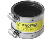 Fernco Inc P3001 215 2 in Proflex Reducing Coupling For Cast Iron Plastic Or St