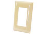 6441372 Plt Wall 2 3 4In 4 1 2In 1Gng UNITED STATES HARDWARE E 104C Ivory