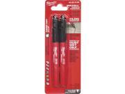 MILWAUKEE 48 22 3105 Industrial Marker Fine Black Acrylic PK2