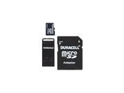 DURACELL DU 3IN1 16G R Class 4 microSD TM Card with SD TM USB Adapters 16GB