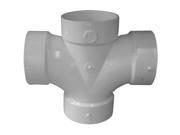 Genova Products Inc 73540 4wv Sanitary Cross Double Sanitary Tee All Hub Sched
