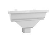 Out Drp Gutter 2In 3In Vnyl GENOVA PRODUCTS INC Pvc Gutter AW104A White Vinyl