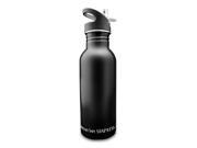 New Wave Enviro Tinted Stainless Steel Water Bottle 0.6 Liter Black
