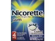 NICORETTE GUM 4 MG KIT WHT ICE 100