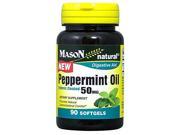 Mason Natural Peppermint Oil Enteric Coated Soft Gels 50 mg 90 Count
