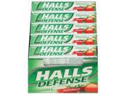 Halls Defense Vitamin C Strawberry 20 Count Packages