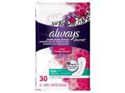 Always Discreet Incontinence Liners Ultra Thin Regular Length 30 Count