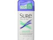 Sure Invisible Solid Anti Perspirant and Deodorant Solid Unscented 1.6 oz
