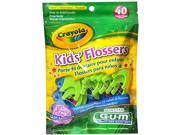 Butler Gum Crayola Dental Flossers For Kids 40 Ea