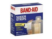 Johnson and Johnson Band aid Comfort flex Sheer Assorted 80s Bandage