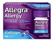 Allegra Allergy 24 Hour Gelcaps 180 mg 60 Count