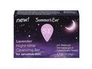 Summer s Eve Lavender Night Time Cleansing Bar Sensitive Skin 3.3 Oz