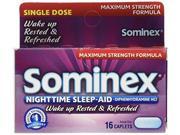 Sominex Nighttime Sleep Aid Caplets Maximum Strength 16 Count