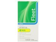 Fleet Saline Laxative Easy Squeeze Enema, 4ct