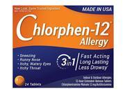 Chlorphen Chlorpheniramine Maleate 12 Mg Extended Realease 24 Tablets