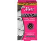 Nair Wax Ready Strips for Face and Bikini 40 Count
