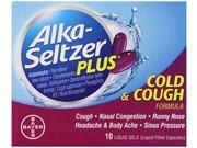 Alka Seltzer Plus Cold and Cough Liquid Gels 10 Count