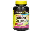 Mason Vitamins Salmon Oil Omega 3 1000mg Softgels 120 count Bottle