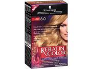 Schwarzkopf Keratin Hair Color Silky Blonde 8.0 2.03 Ounce
